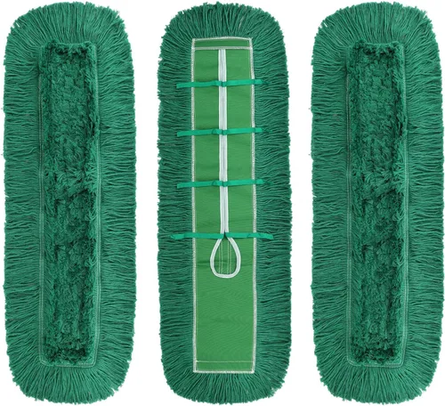 Miniatura 8 de Cabezal de trapeador de polvo comercial de 48 pulgadas: barredora resistente de repuesto y cabezal de limpieza industrial para limpieza de suelos