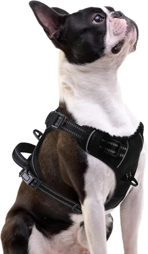 Miniatura 14 de PUPTECK Arnés para perro sin tirones para perros grandes, arnés para perro ajustable reflectante con mango de fácil control, arnés para mascotas