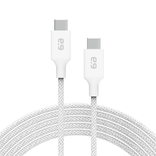 Miniatura 5 de PureGear Cable trenzado USB-C a C (4 pies), cable de carga de alimentación para iPhone Air, 17, 17Pro, 17ProMax, 16, 15, MacBook, iPad Pro 2020