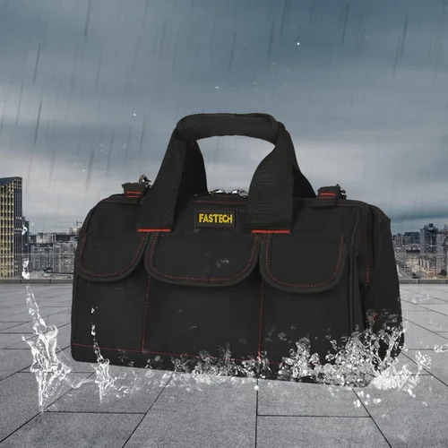 Miniatura 5 de FASTECH Bolsa de herramientas resistente de 17 pulgadas con boca ancha para almacenamiento de herramientas, transporte y organización, bolsa