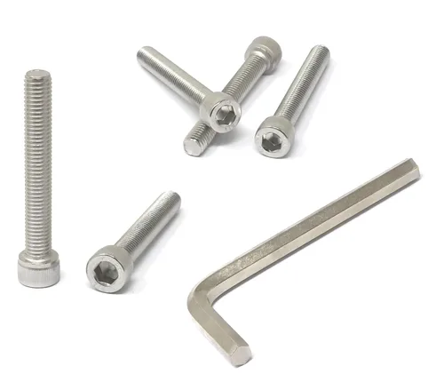 Miniatura 68 de iexcell 25 piezas M4 x 60/65/70/75/3.150 in paso de rosca 0.028 in acero inoxidable 304 cabeza hexagonal Tornillos Tornillos surtido Kit