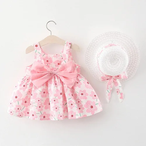 Miniatura 15 de Vestido tutú de verano para niñas pequeñas, sin espalda, vestido de princesa para fiesta de cumpleaños, vestido de verano con lazo floral