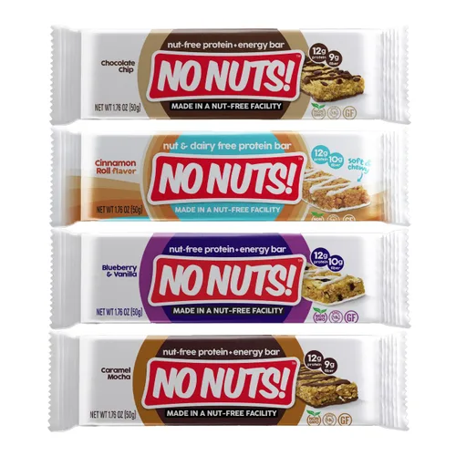 Miniatura 8 de ¡No Nuts! Barras de proteínas veganas 100% sin nueces, sin lácteos, arándanos y vainilla, orgánicas, kosher, sin huevos, sin OGM y sin lácteos