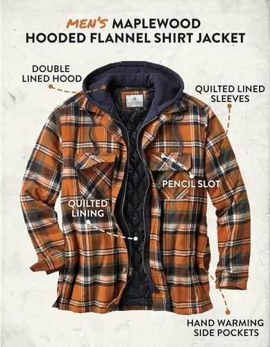 Miniatura 4 de Legendary Whitetails Maplewood Chaqueta tipo camisa con capucha para hombre