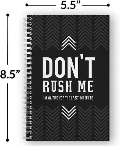 Miniatura 3 de Gotcha Covered Notebooks Softcover Last Minute - Cuaderno de 5.5 x 8.5 pulgadas, 120 páginas de lista de verificación, cubierta laminada brillante