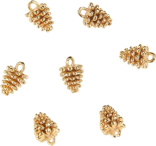 Miniatura 13 de LiQunSweet 10 dijes dorados para taza de café para hacer joyas, amantes de la oferta, manualidades, collares, llaveros