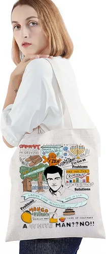 Miniatura 3 de BWWKTOP Schmidt Bolsa de lona Schmidt para fanáticos de Schmidt, regalos inspirados en programas de televisión, bolsa de hombro Schmidt Merchandise