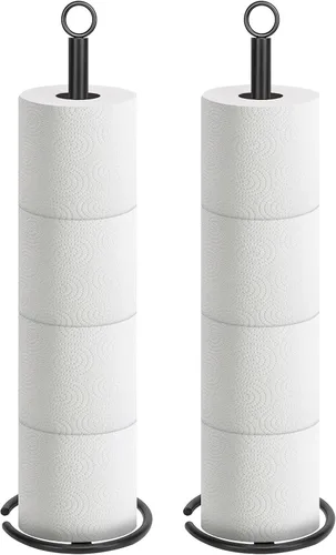 Miniatura 10 de NearMoon Soporte de papel higiénico para baño, soporte independiente con reserva, soporte para 4 rollos de papel de espacio para encimera de Acabado