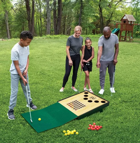 Miniatura 8 de Wicked Big Sports Fore Across Juego de golf Putting Connect de cuatro estilos Practica de golf con precisión estilo de juego con Putting Green