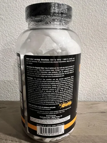 Miniatura 8 de CONTROLLED LABS Paquete de salud general, 45 porciones de tríada naranja, 90 unidades Orange Health IQ, 120 unidades de aceite de pescado de oximega