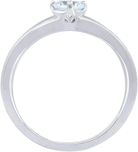 Miniatura 2 de Tienda Collection Sterling Silver Fancy Shape Solitaire Ring made with Infinite Elements Zirconia