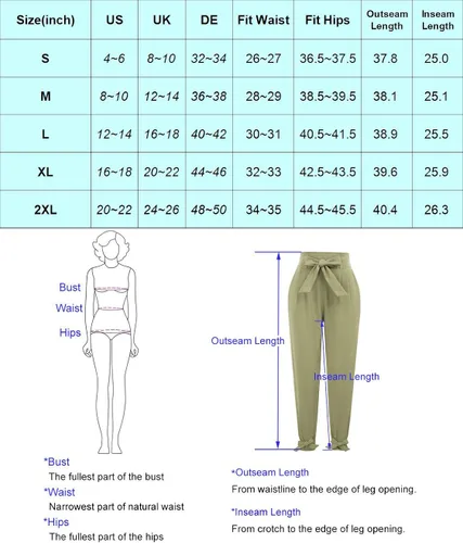 Miniatura 5 de GRACE KARIN - Pantalón deportivo tipo lápiz para mujer, diseño informal de tiro alto para trabajo, con lazo y bolsillos