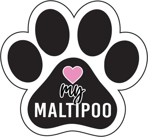 Miniatura 13 de Love My Dog Bleed Paw Print Dog - Imán para nevera y taquilla (imán de huella de perro) (Pitbull)