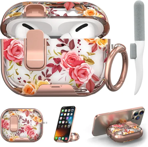 Miniatura 20 de Maxjoy Funda para AirPods 4, funda transparente para AirPod de 4ª generación, funda protectora suave y linda flor para AirPod 4 para mujeres