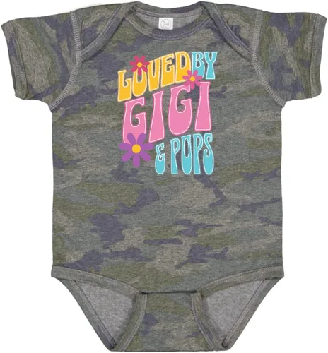 Miniatura 5 de inktastic Gigi and Pops Love Me - Body de bebé para nieta