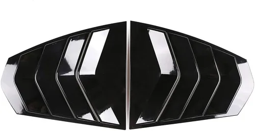 Miniatura 5 de YIWANG - Cubiertas triangulares para ventana trasera de coche, 2 unidades, para BMW 3 Series G20 G28 2019 2020, accesorios exteriores, Negro satinado