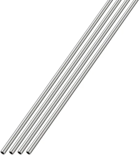 Miniatura 8 de METALLIXITY Tubo de acero inoxidable 304 (0.039 in de diámetro x 0.006 in de alto x 11.811 in de largo), 4 piezas, tubo recto, para muebles