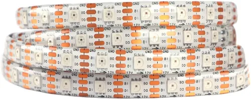 Miniatura 25 de WS2812B - Tira de LED de 12 V WS2815 (WS2812B actualizado) con luz direccionable individualmente, tira de LED programable con conectores JST-SM de 4