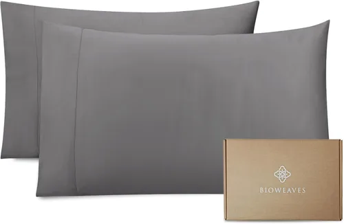 Miniatura 11 de Bioweaves - Fundas de almohada 100% algodón orgánico de 300 hilos, tejido de satén suave, certificado por la Norma Mundial de Textiles Orgánicos