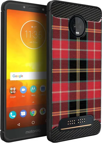 Miniatura 19 de CasesOnDeck Funda compatible con [Motorola Moto Z3 Play Moto Z3] Moto Z3 Design, funda delgada negra flexible y elegante protección contra golpes