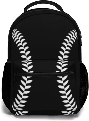 Miniatura 8 de Miaoquhe Mochila de béisbol con la bandera de Estados Unidos para niños, niñas, adolescentes, escuela, casual, mochila escolar para viajes, laptop