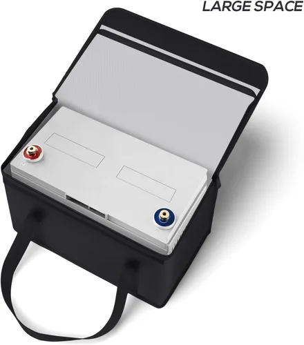 Miniatura 5 de FLASLD Large Fireproof Lipo Bag for 100Ah Lithium Battery Storage and Charging, 14 x 7.8 x 9.5in Waterproof Box for Documents and Valuables