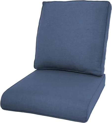 Miniatura 121 de Rilyson Cojines de patio para muebles de exterior, 22 x 24 pulgadas, respaldo alto y asiento profundo, cojín de exterior para sillas de patio, sofá