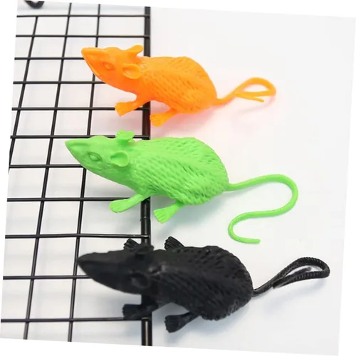 Miniatura 3 de BESTonZON 18pcs Artificial Mice Halloween Props Realistic Prank Mice Decorations for Party and Haunted House Soft Fake