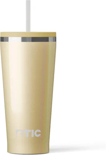 Miniatura 47 de RTIC Vaso Térmico Diario de 20 onzas de Acero Inoxidable Portátil con Aislamiento, Taza de Café de Viaje con Pajita, Forro de Cerámica, Tapa
