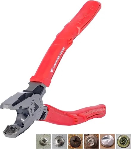 Miniatura 7 de VAMPLIERS Alicates de corte lateral de 9" para operarios con crimpador. Fabricados en Japón. Diseño de alto apalancamiento y resistencia