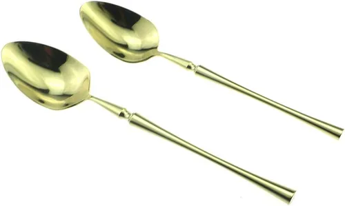 Miniatura 5 de JASHII Juego de cubiertos de lujo de 20 piezas de acero inoxidable 18/10 para 4 personas, incluye cuchillo de cena, tenedor, cuchara, apto