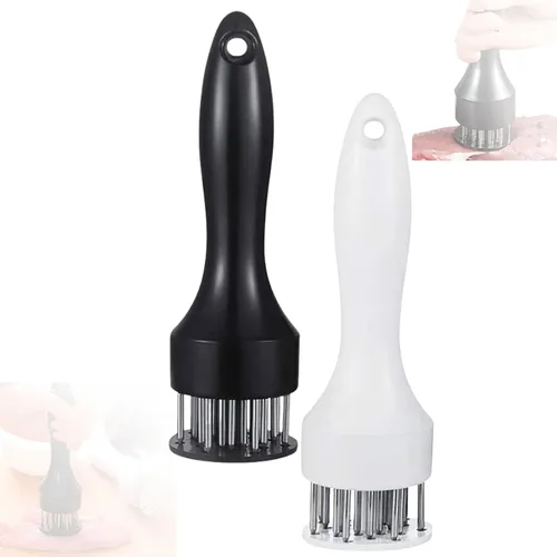 Miniatura 10 de Herramienta ablandadora de carne, herramientas de acero inoxidable para golpear carne, herramienta ablandadora de carne con acero inoxidable ultra