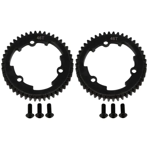 2 unids endurecer acero 46T engranaje principal 1 Mod M1 para 1/5 Traxxas X-Maxx 1/7 Traxxas XO-1 1/10 Traxxas E-Revo 2.0 MAXX 1/6 Traxxas XRT 6447