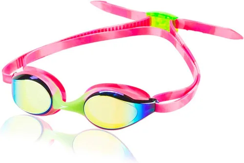 Miniatura 13 de Speedo Gafas de natación para niños Junior Hyper Flyer de 6 a 14 años Color rosa Glo/Verde Espejo