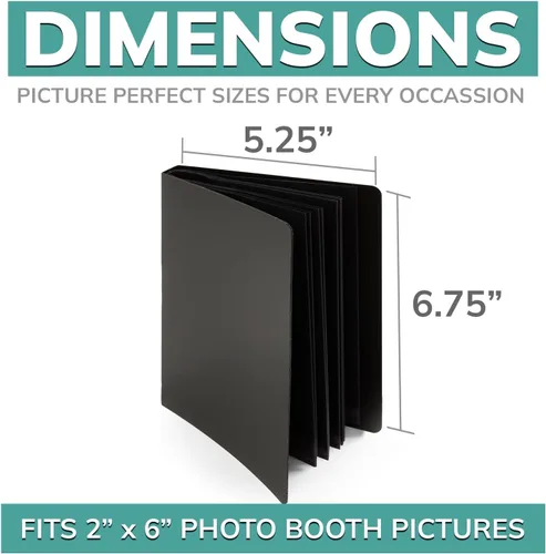 Miniatura 2 de pbf - Álbum de fotos de 2 x 6 pulgadas con fundas para fotos, libro de recuerdos de tiras de 2 x 6 pulgadas, álbum de tira de fotos, álbum de fotos
