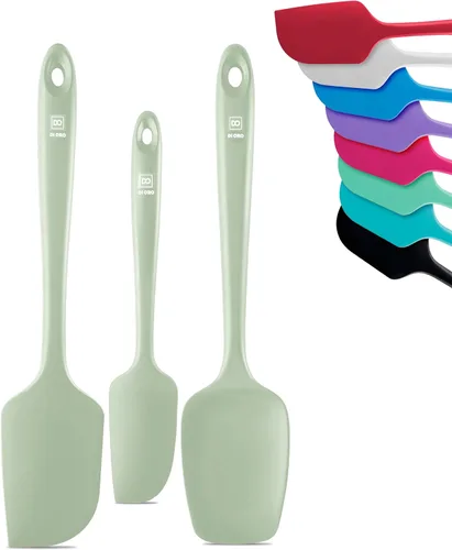 di Oro Living Juego de espátulas de silicona - Espátulas de goma para la cocina para hornear, cocinar, mezclar - Espátulas rallador de silicona