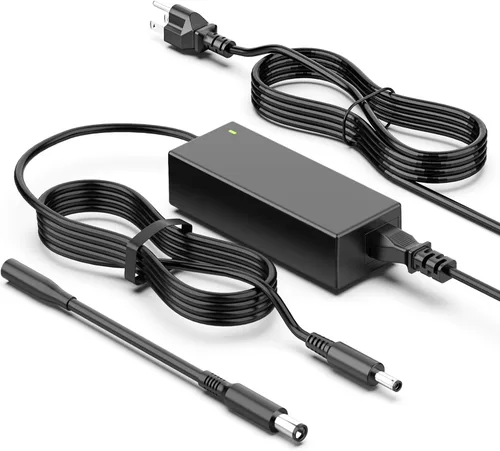 Cargador para portátil de 65 W compatible con Dell Inspiron Latitude, 0.177 in/0.291 in | 65W Adapter with 4.5mm & 7.4mm Dual Tips. Compatible with