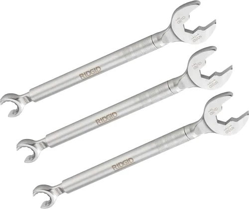 RIDGID 27023 - Modelo 2002 Llave 2-en-1 One Stop para paradas de ángulo, paradas rectas y acoplamientos de compresión (Paquete de 3)