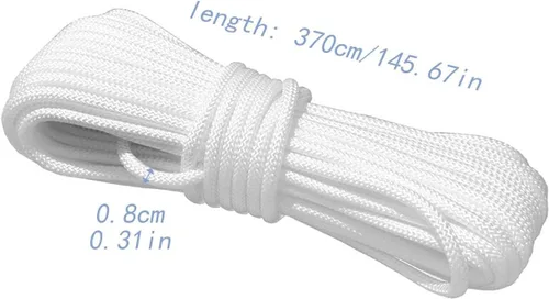 Miniatura 2 de Cuerda para sombrilla de patio, cuerda de repuesto para sombrilla de patio, accesorios portátiles para mesa, patio al aire libre, playa