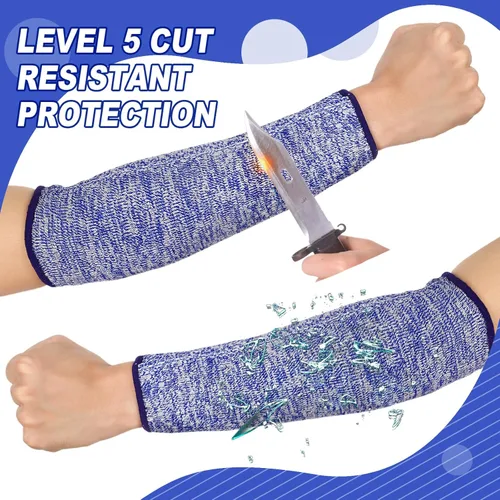 Miniatura 5 de 3 pares de protectores de brazo para piel fina y moretones, manga de antebrazo resistente a cortes nivel 5, manga de protección contra quemaduras