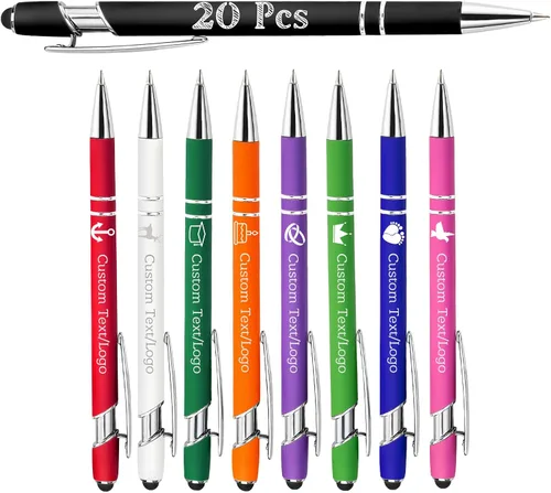Miniatura 10 de Bolígrafos personalizados personalizados con nombre y logotipo, bolígrafo grabado, bolígrafos personalizados para oficina, negocios, lápiz