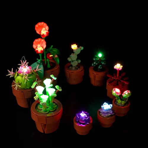 Miniatura 16 de Kit de Luces LED para LEGO 10281 Set de Árbol Bonsái, Luces de Decoración para Modelo Rosa