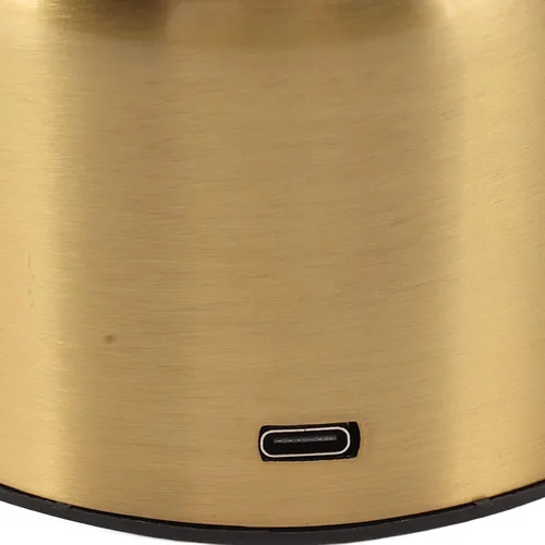 Miniatura 8 de Focket Lámpara de mesa inalámbrica, 3 colores de atenuación continua USB recargable, lámpara de escritorio LED de 1800 mAh, funciona