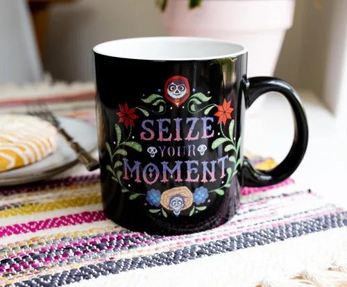 Miniatura 5 de Disney Pixar Coco Seize Your Moment - Taza de café de cerámica Taza grande para artículos esenciales para el hogar de la cocina del hogar, vasos
