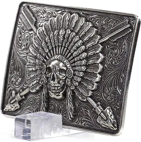 Miniatura 3 de Ariat Hebilla de calavera rectangular para hombre