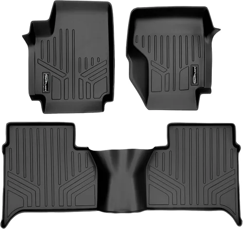 Miniatura 10 de SMARTLINER Juego de tapetes de piso de primera fila para Volkswagen Amarok 2011-2014