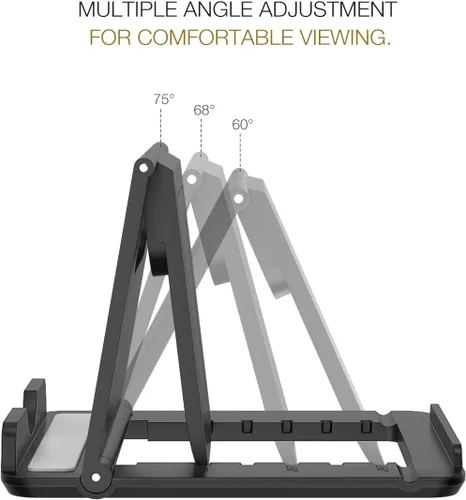 Miniatura 3 de MoKo Soporte para teléfono/tableta, soporte plegable para tableta compatible con iPhone 17/17 Air/17 Pro/17 Pro Max, iPhone 16/Pro/Pro Max/Plus