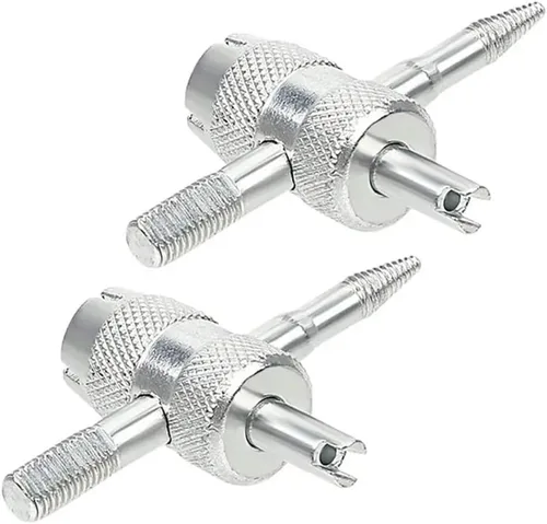 Miniatura 2 de Paquete de 5 herramientas de extracción de válvulas de neumáticos, 4 en 1, removedor de núcleo de neumático, multifuncional, llave universal de 4