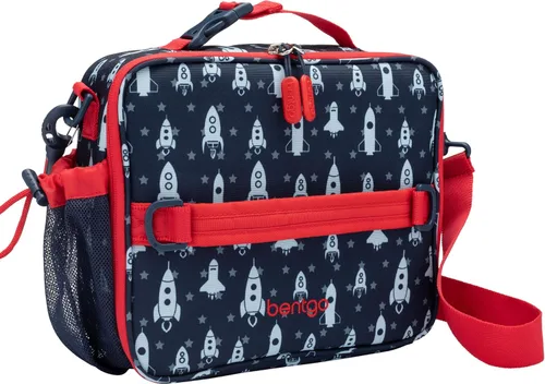 Miniatura 13 de Bentgo Kids Prints Lunch Bag - Double-Insulated, Reusable, for Kids 3+, Adjustable Strap; Holds Lunch Box/Water Bottle/Snacks; Easy-Clean