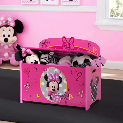 Miniatura 3 de Delta Children Caja de juguetes de lujo, Disney Minnie Mouse y cama de plástico para niños pequeños, Nick Jr. PAW Patrol